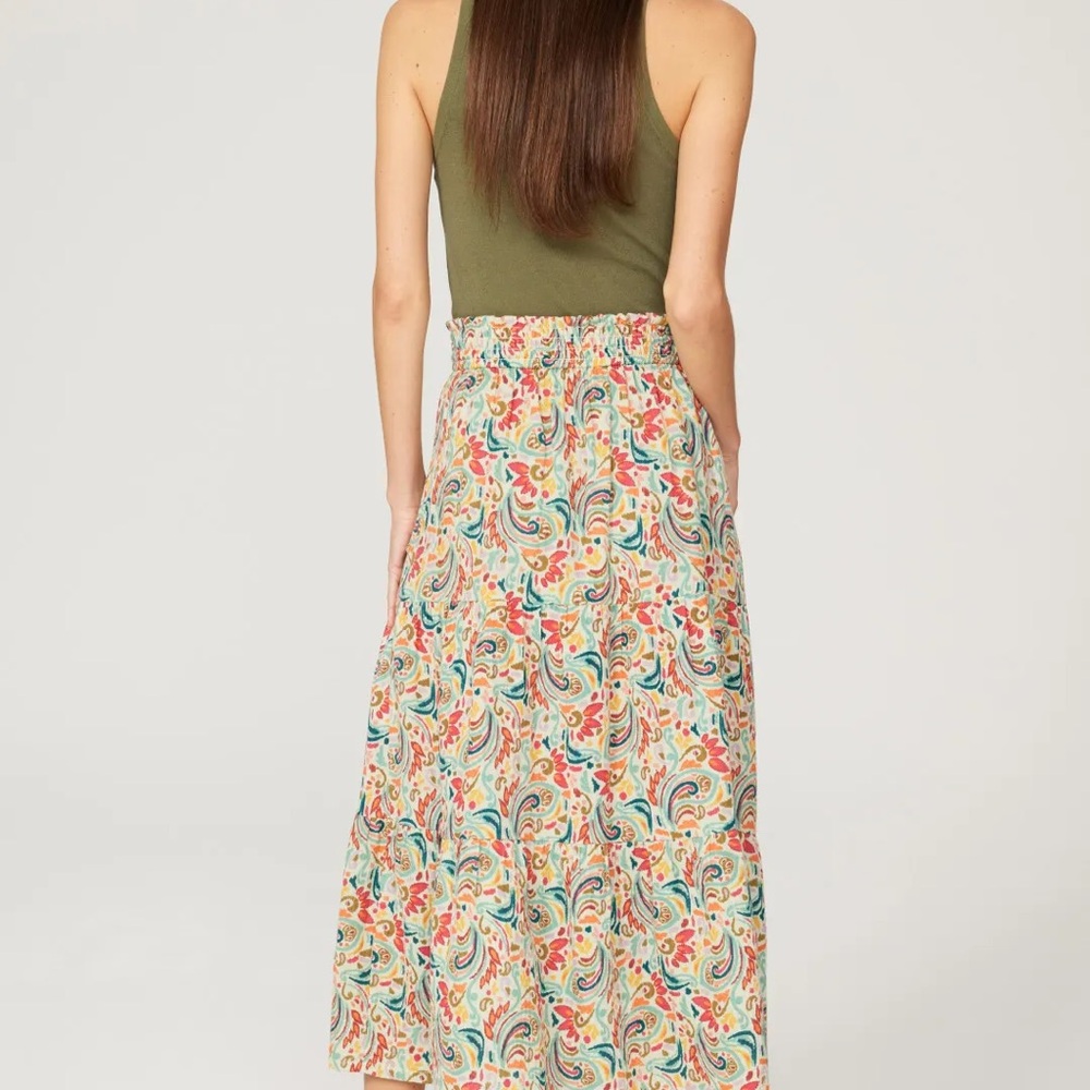 Marine Layer Paisley Corinne Maxi Skirt XL